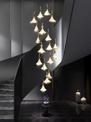 white chandelier